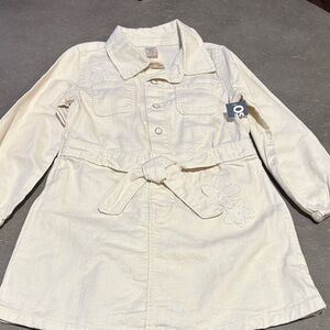 OshKosh B'gosh Cream Button-Up Toddler Dress